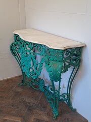 French Metal Console Table