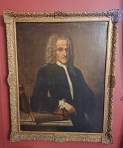 LARGE OIL PORTRAIT OF A FRENCH NOBLEMAN