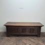 Low French oak coffer