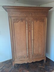 Normandy Oak Marriage Armoire