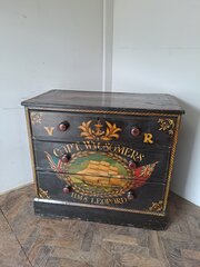 Painted maritime style chest of drawers