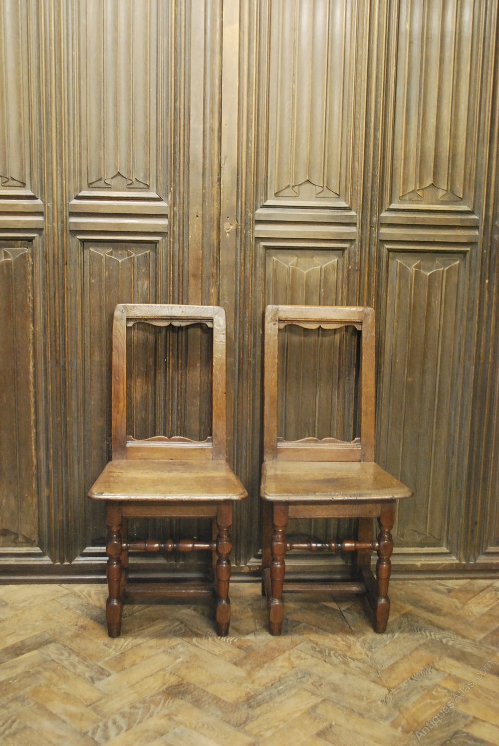 Pair Of Antique French Oak Chairs Antiques Atlas