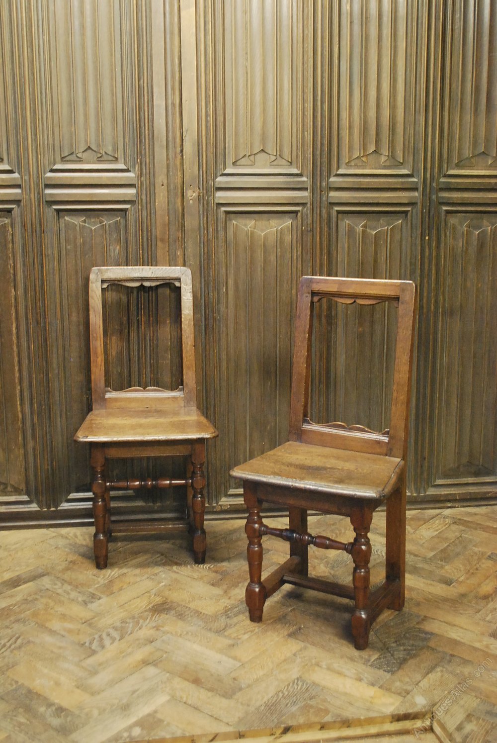 Pair Of Antique French Oak Chairs Antiques Atlas