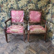 Pair Of French Empire Style Armchairs