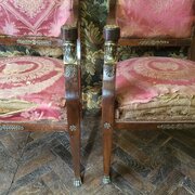 Pair Of French Empire Style Armchairs
