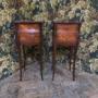 Pair of French bedside cabinets