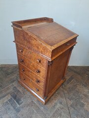 Rare Bird’s Eye Maple Davenport Desk