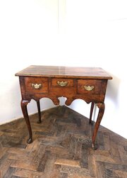 Rare Georgian Yew Wood Lowboy, Circa 1730