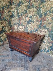Regency Mahogany Sarcophagus Wine Cellarette