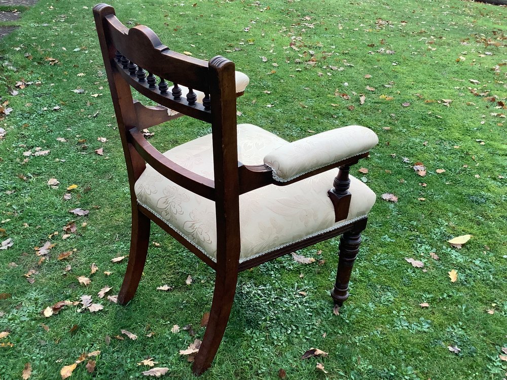Edwardian Walnut Desk Chair Antiques Atlas
