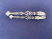 Hester Bateman Solid Cast Silver Sugar Tongs