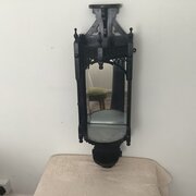 Victorian Ebonized Gothic Wall Mirror