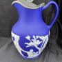 Wedgwood Portland jug 1920s pewter lid