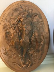Fine Pair Of Victorian Game Hangings Copper