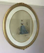 Fine antique watercolour portrait painting