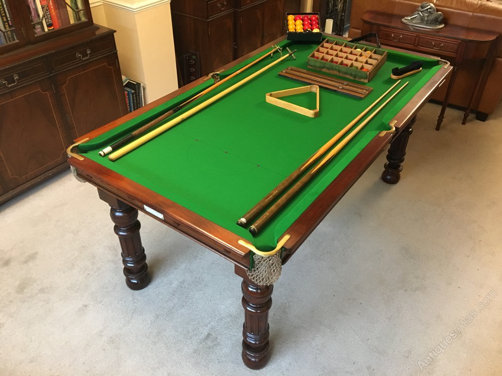 Antiques Atlas Antique Snooker Billiard Table Edwards