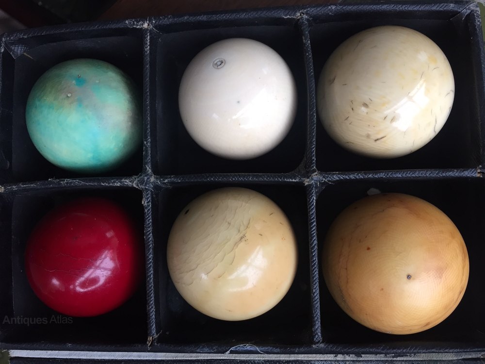 Antiques Atlas Antique Ivory Billiard Snooker Ball Set Of Six