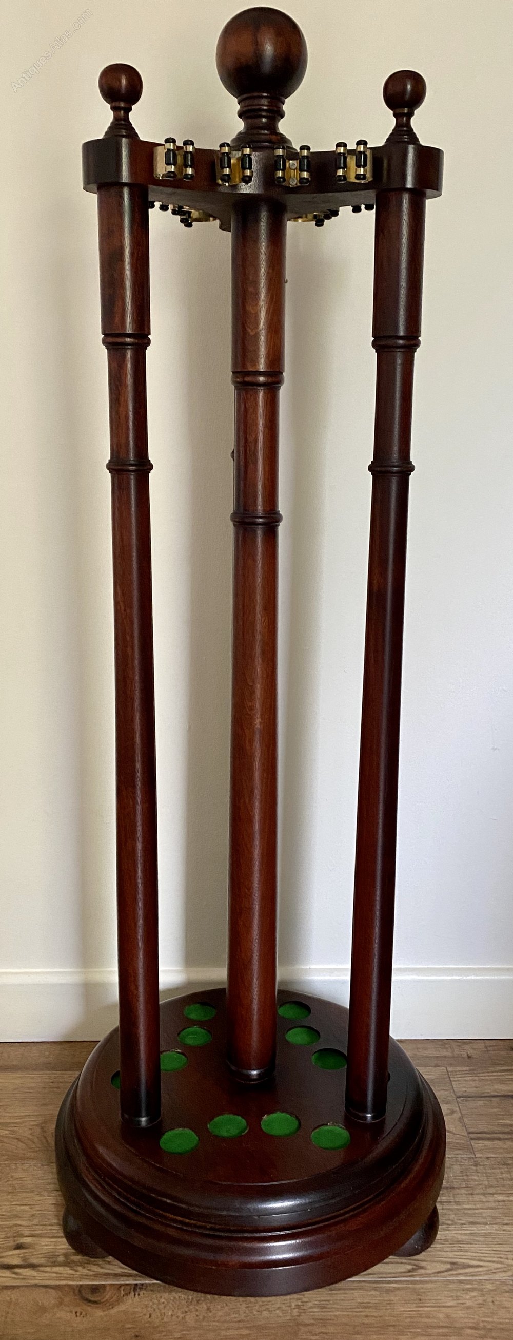 Antiques Atlas Vintage Cue Rack Stand 12 Cues Snooker Billiards Pool