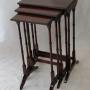 Edwardian Nest Of Three Mahogany Tables, 59cm 