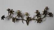 French Wall Mount Candelabrum C1890, 69cm Wide 