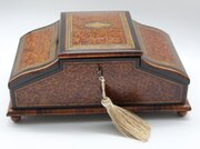 Jewellery Box, Amboyna Burr Wood, C1850