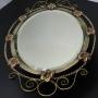 Oval Brass Mirror, 39cm