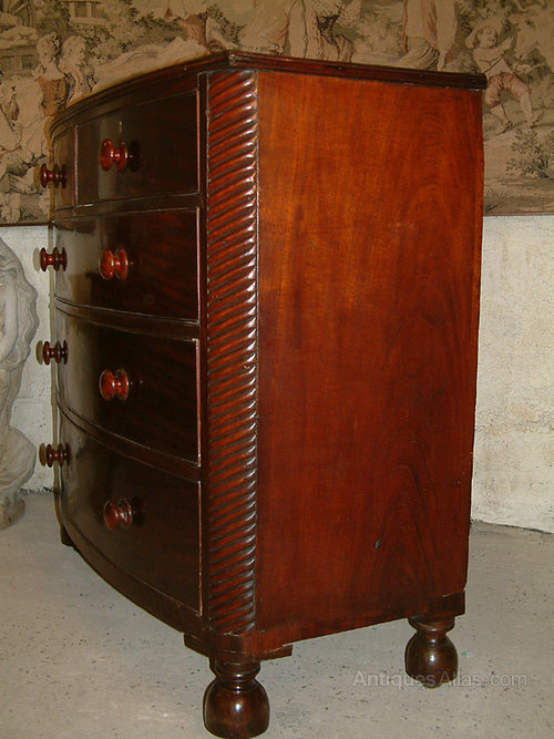 19th Century Bow Front Chest Of Drawers Antiques Atlas