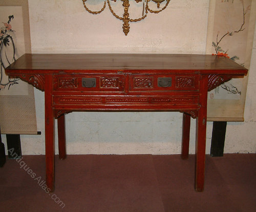 Antique Chinese Lacquered Altar Table Antiques Atlas Antique Chinese Lacquered Altar Table