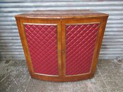 1960s Walnut  Folding Drinks Cocktail Cabinet