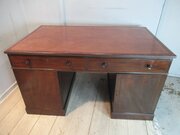 19th Century  Mahogany Knee Hole Desk