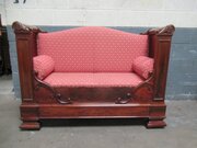 19th Century Mahogany Bench Seat 