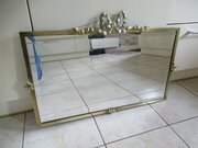 A 1930s Brass Framed Wall Mirror