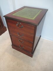 A  Two  Drawer  Mahogany  1970s Filing   Cabinet