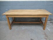 Antique  19th Century Ash Wood Dining Table