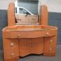 Art Deco   birds eye maple dressing table 