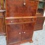 Art Deco   Period Burr Walnut  Drinks Cabinet