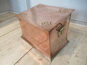 Arts And Crafts    Copper Coal Bin / Box