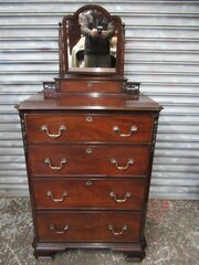 Chippendale Style Mahogany Dressing Chest