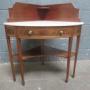 Edwardian Mahogany  /  Marble  Corner Washstand