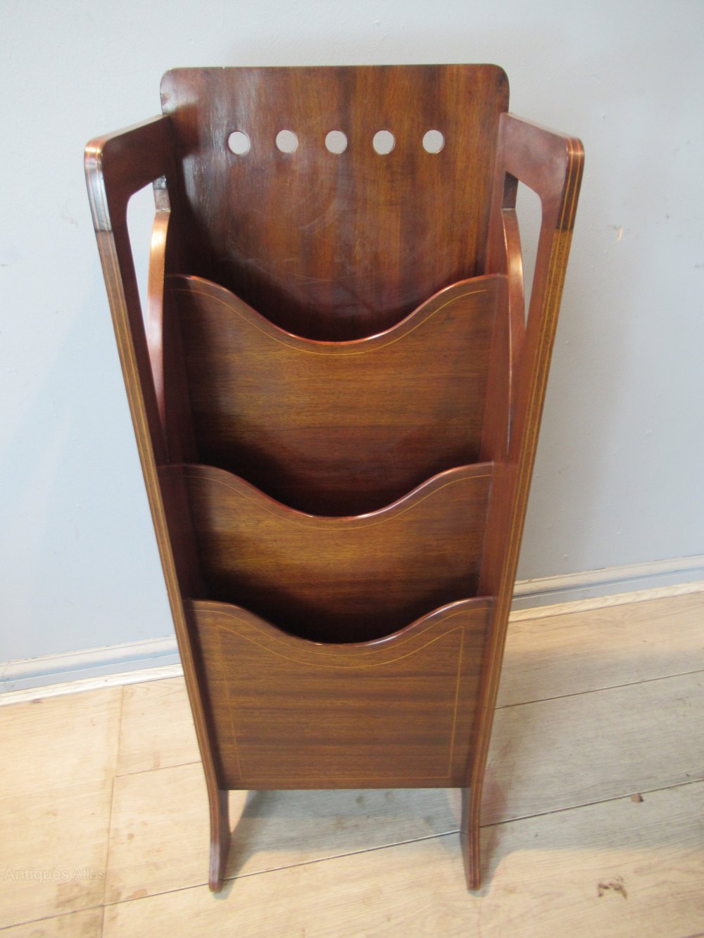 Edwardian Mahogany Magazine Rack /holder Antiques Atlas