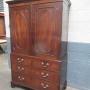 Georgian Mahogany Linen Press / Wardrobe