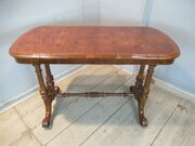 Good Victorian  Burr  Oak  Side Table 