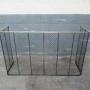 Large Victorian   brass and wire mesh  fire guard