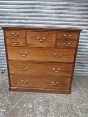 Large Victorian   Mahogany Chest Of Drawers
