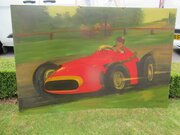Large Wall Art    Of Racing Car  1960s