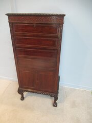Mahogany 1920s  Music Or File Cabinet