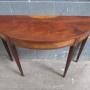Mahogany   D  shaped side table 