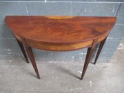 Mahogany   D  Shaped Side Table 