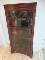 Mahogany  Glazed Door Bookcase