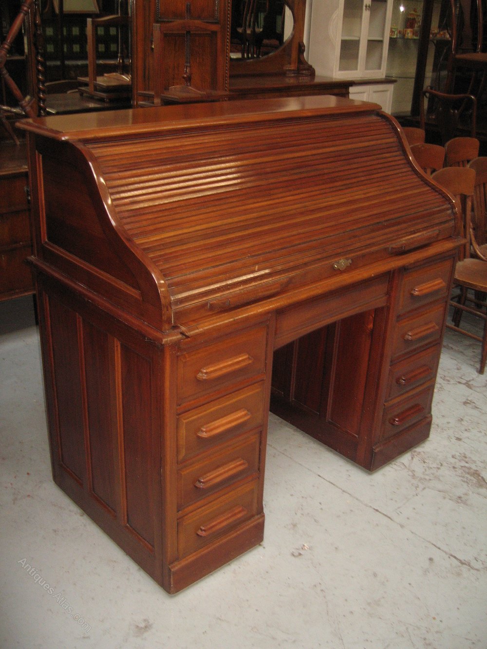 Mahogany Roll Top Desk Antiques Atlas